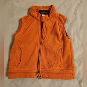 REI Toddler's Orange Fleece Vest